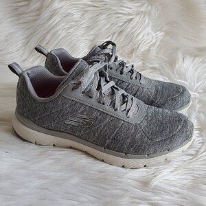 Skechers Women's Flex Appeal 2.0 Memory Foam Gray Running Sneaker SZ 6